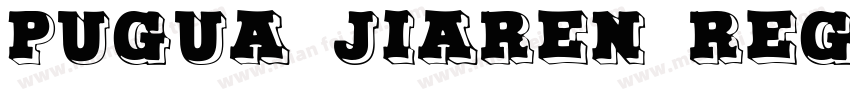 Pugua Jiaren Regular字体转换
